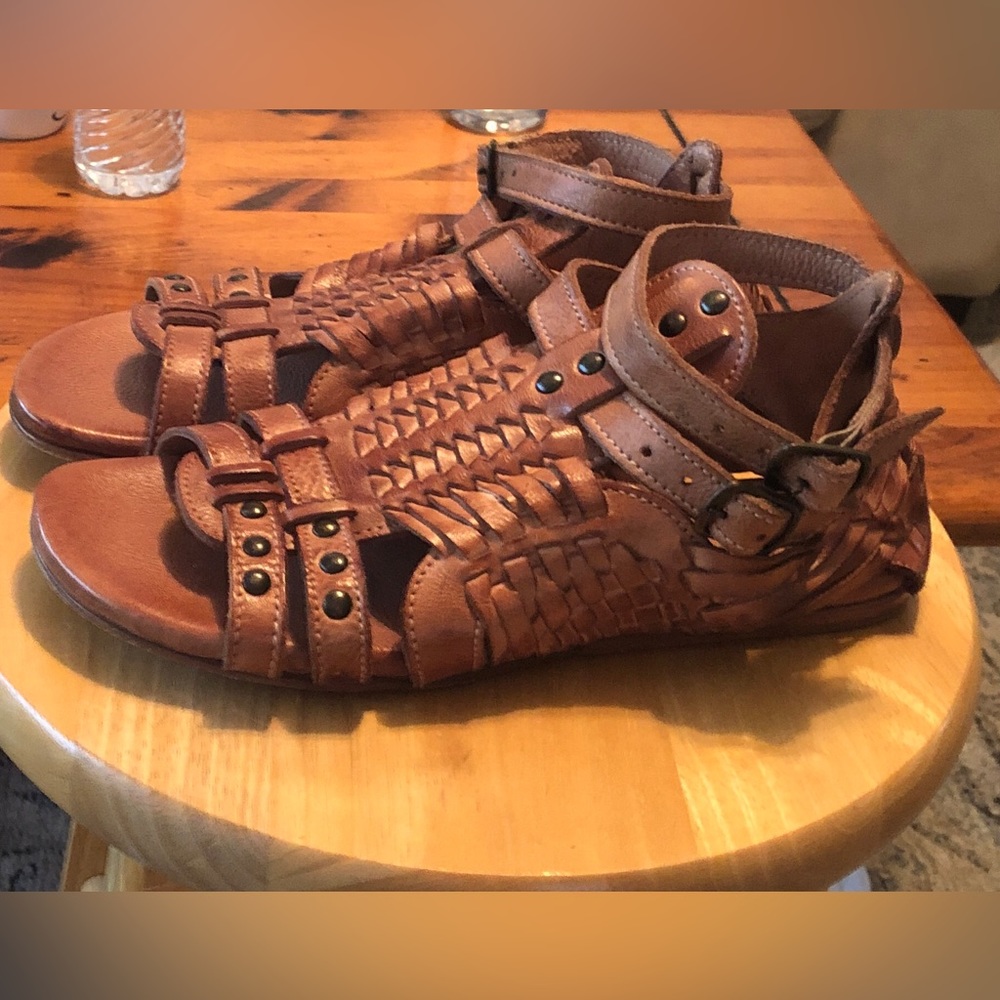 Bed Stu Claire Gladiator Leather Sandals Gem